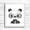 Nagyszemű panda gyerekszoba dekoráció