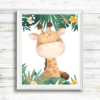 Dzsungel zsiráf gyerekszoba dekoráció . Egyedi emléklap ami szuper dekoráció a gyerekszobába és ajándéknak is remek ötlet.