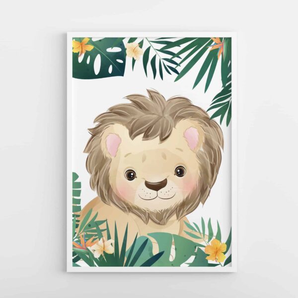 Dzsungel oroszlán gyerekszoba dekoráció